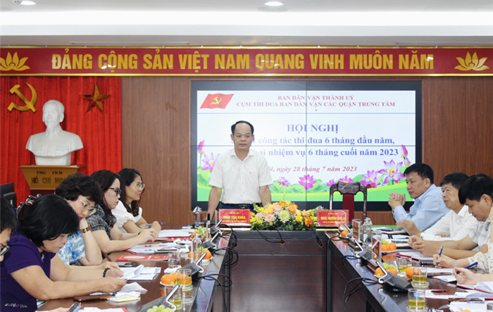 Cụm thi đua Ban Dân vận các quận trung tâm triển khai nhiệm vụ 6 tháng cuối năm 2023