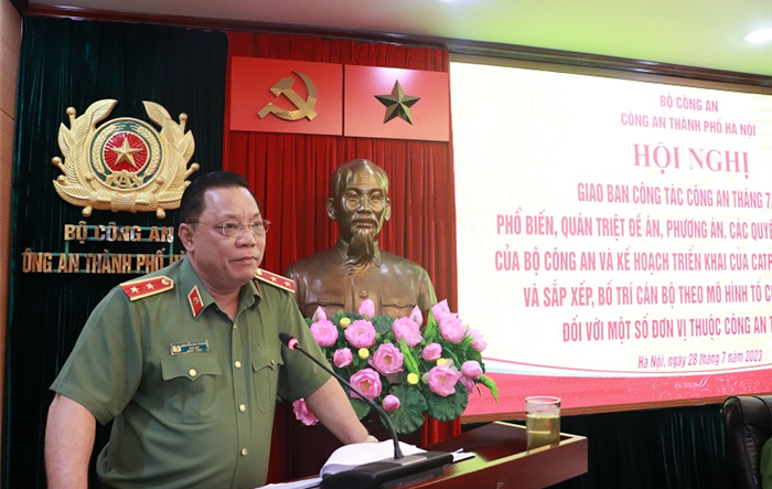 Công an Hà Nội giao ban công tác tháng 7