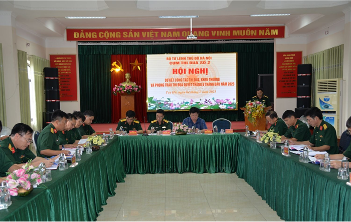 Cụm Thi đua số 2 Bộ Tư lệnh Thủ đô: Sơ kết công tác thi đua, khen thưởng và Phong trào thi đua quyết thắng 6 tháng đầu năm 2023