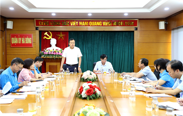 Chuẩn bị tốt nhất mọi điều kiện tổ chức Đại hội Công đoàn quận Hà Đông lần thứ XI thành công