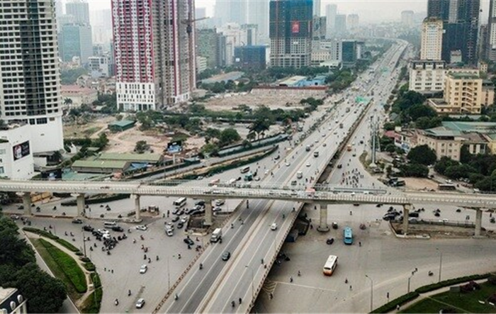Hà Nội phân luồng phục vụ thi công cầu tại nút giao Mai Dịch