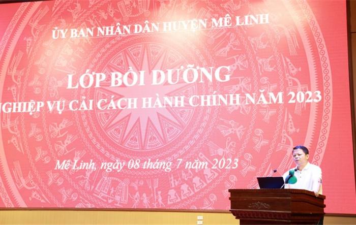 Khai giảng lớp bồi dưỡng nghiệp vụ cải cách hành chính năm 2023