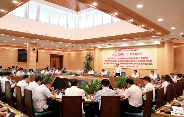 Ban Chỉ đạo Chương trình số 03-CTr/TU của Thành ủy giao ban đánh giá các nhiệm vụ trọng tâm năm 2023