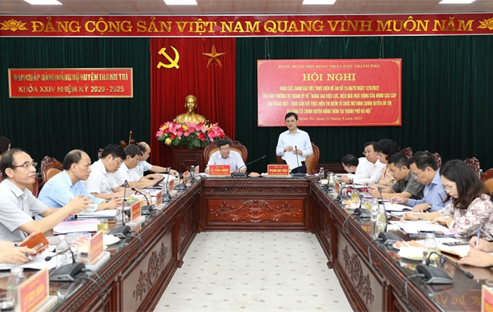 Thực hiện Đề án 15-ĐA/TU đã tạo sự chuyển biến mạnh mẽ trong nhận thức của các cấp uỷ huyện Thanh Trì