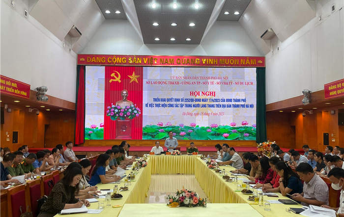 Hội nghị triển khai việc thực hiện công tác tập trung người lang thang trên địa bàn thành phố