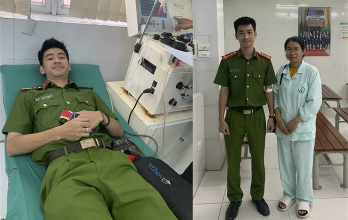 Thanh niên Công an Thủ đô hiến máu giúp cháu bé cần phẫu thuật gấp