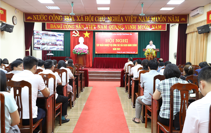Huyện Thường Tín tập huấn nghiệp vụ công tác cải cách hành chính năm 2023