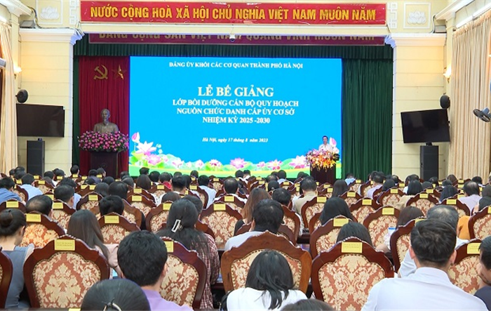 Lễ bế giảng lớp bồi dưỡng cán bộ quy hoạch nguồn chức danh cấp ủy cơ sở, nhiệm kỳ 2025 - 2030