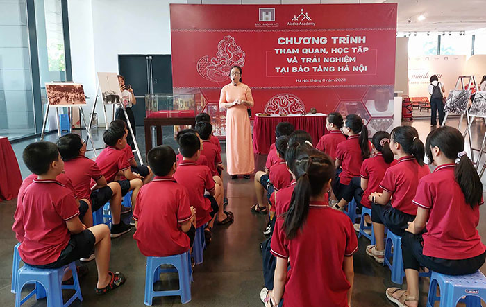 Bảo tàng Hà Nội giáo dục, trải nghiệm chủ đề Cách mạng Tháng Tám cho học sinh