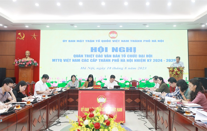 Hội nghị quán triệt các văn bản tổ chức Đại hội MTTQ các cấp thành phố nhiệm kỳ 2024 - 2029