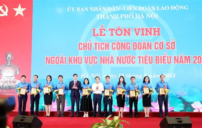 Lễ trao giải Hội thi thợ giỏi thành phố Hà Nội năm 2023
