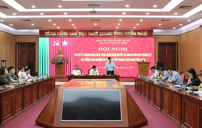 Quận uỷ Nam Từ Liêm: Quan tâm công tác tuyên truyền trong doanh nghiệp, cán bộ, đảng viên về Nghị quyết 09-NQ/TU