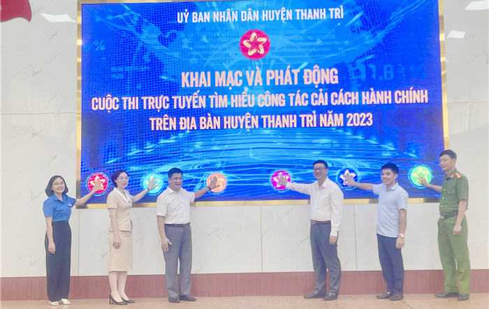 Huyện Thanh Trì phát động Cuộc thi trực tuyến "Tìm hiểu về công tác cải cách hành chính" năm 2023