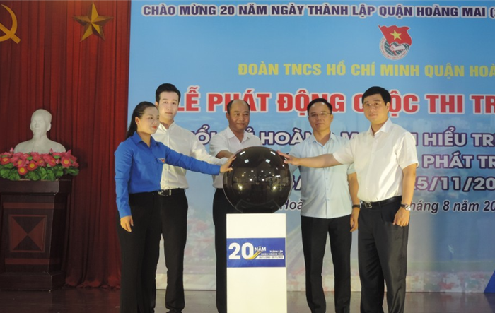 Lễ phát động cuộc thi “Tuổi trẻ Hoàng Mai tìm hiểu truyền thống 20 năm xây dựng và phát triển quận"