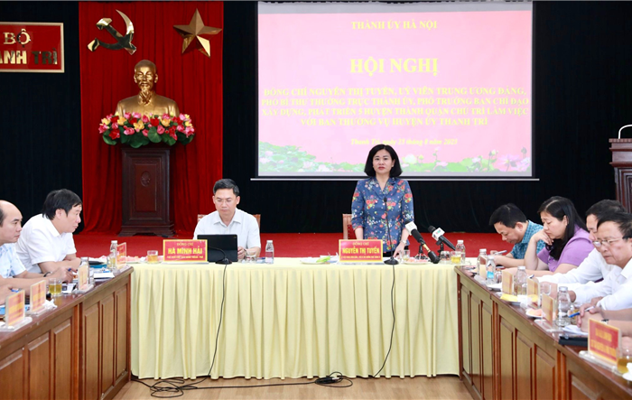 Sớm đưa huyện Thanh Trì  thành quận văn minh, hiện đại của Thủ đô