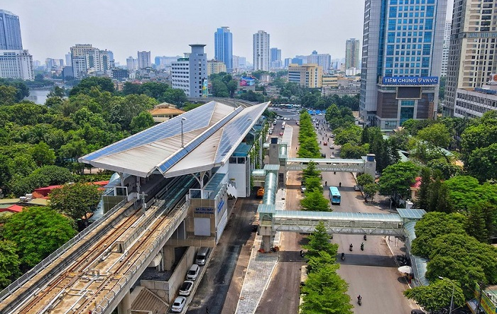 Hoàn thành 8 nhà ga trên cao tuyến đường sắt đô thị Nhổn - ga Hà Nội