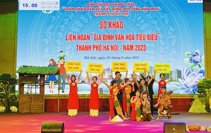 Tưng bừng Liên hoan “Gia đình văn hóa tiêu biểu” thành phố Hà Nội lần thứ II - năm 2023
