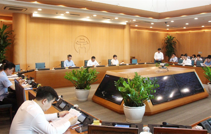 Chủ tịch UBND thành phố Trần Sỹ Thanh chủ trì làm việc với quận Thanh Xuân