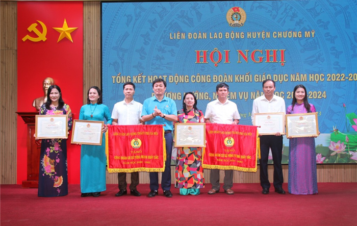 Liên đoàn Lao động huyện Chương Mỹ triển khai hoạt động khối giáo dục năm học 2023 - 2024