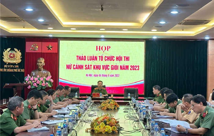 Tổ chức hội thi “Nữ cảnh sát khu vực giỏi năm 2023”