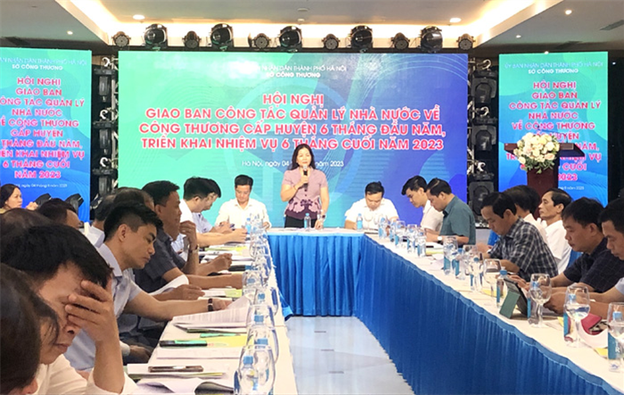 Hội nghị giao ban công tác quản lý nhà nước về công thương cấp huyện 6 tháng đầu năm 2023