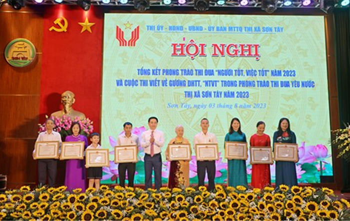 Thị xã Sơn Tây: Phong trào “Người tốt, việc tốt” ngày càng phát triển và có sức lan tỏa mạnh mẽ
