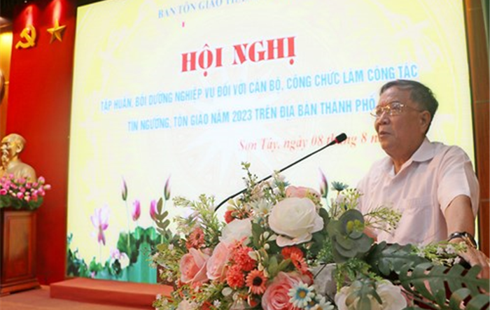 Tập huấn nghiệp vụ công tác tín ngưỡng, tôn giáo năm 2023