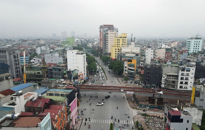 Thành phố Hà Nội phân luồng giao thông nút giao Hồng Tiến - Nguyễn Văn Cừ