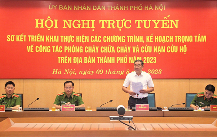 Sơ kết các chương trình, kế hoạch trọng tâm về công tác phòng cháy, chữa cháy và cứu nạn, cứu hộ 