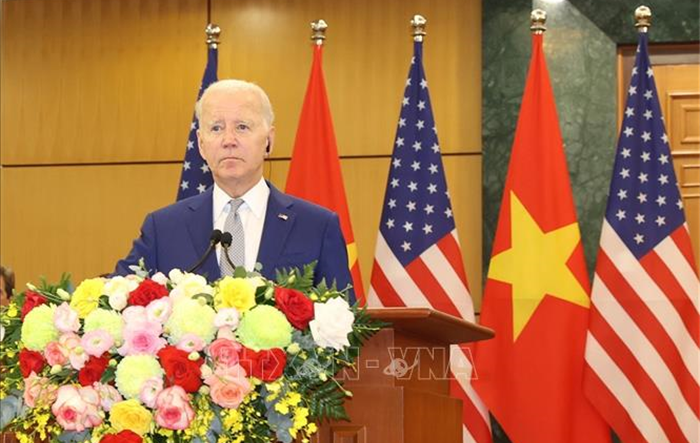 Phát biểu của Tổng thống Hoa Kỳ Joe Biden với báo chí sau Hội đàm với Tổng Bí thư Nguyễn Phú Trọng
