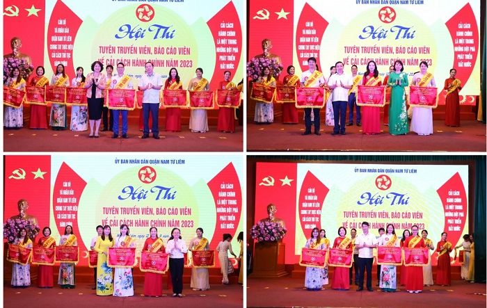 Ấn tượng Hội thi tuyên truyền viên, báo cáo viên về cải cách hành chính trên địa bàn quận Nam Từ Liêm năm 2023