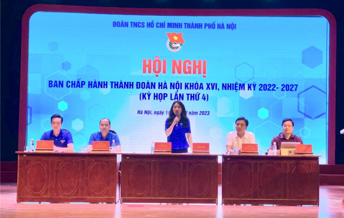 Hội nghị lần thứ 4 Ban Chấp hành Thành đoàn Hà Nội khoá XVI, nhiệm kỳ 2022 - 2027