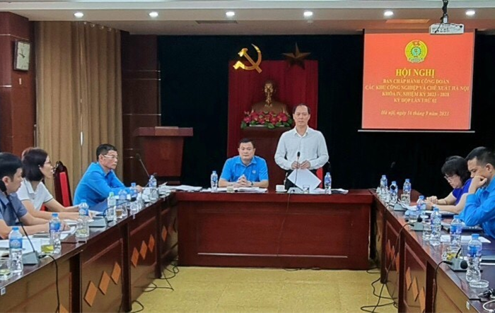 Hội nghị lần thứ hai Ban Chấp hành Công đoàn các khu công nghiệp và chế xuất Hà Nội khóa IV