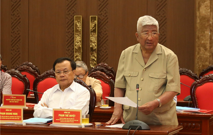 Nguyên lãnh đạo thành phố góp ý vào dự thảo Luật Thủ đô (sửa đổi)