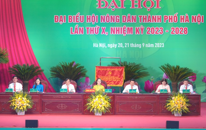 Phiên làm việc thứ Nhất, Đại hội đại biểu Hội Nông dân thành phố Hà Nội, lần thứ X, nhiệm kỳ 2023 - 2028