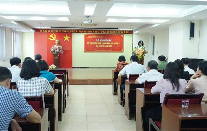 Khai mạc kỳ thi tuyển chức danh lãnh đạo, quản lý đợt 1 Sở Y tế năm 2023