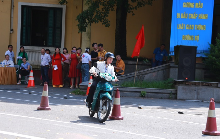 13 đơn vị tham gia Hội thi “Tìm hiểu Luật Giao thông đường bộ và kỹ năng lái xe mô tô giỏi - An toàn năm 2023” 