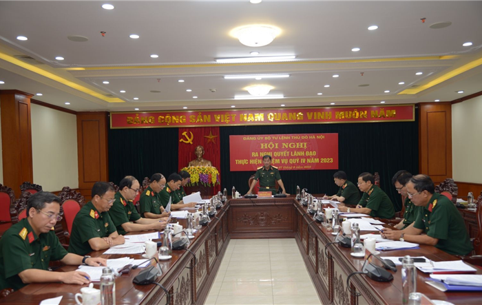 Bộ Tư lệnh Thủ đô ra Nghị quyết lãnh đạo thực hiện nhiệm vụ quý IV-2023