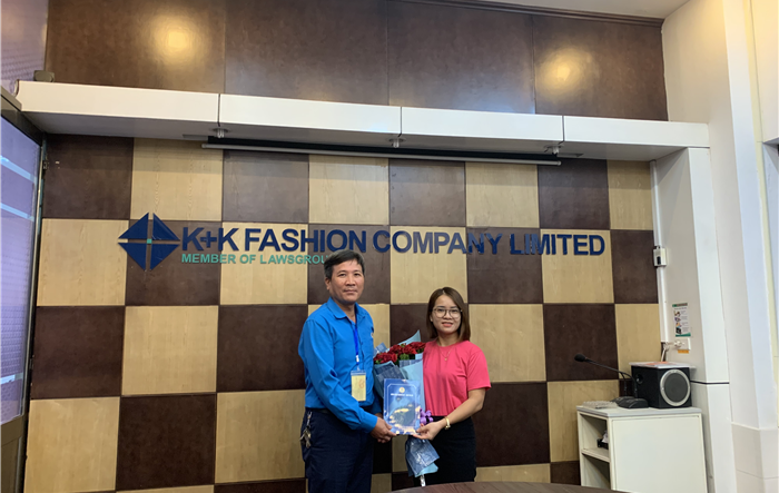 Công nhận chức danh Chủ tịch Công đoàn Công ty TNHH K+K Fashion
