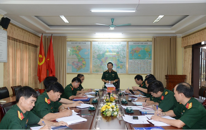 Bộ Tư lệnh Thủ đô kiểm tra thực hiện Chương trình 09-CTr/THU tại Ban CHQS huyện Chương Mỹ