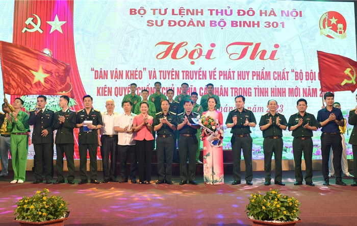 Sư đoàn Bộ binh 301 tổ chức thành công Hội thi “Dân vận khéo” năm 2023