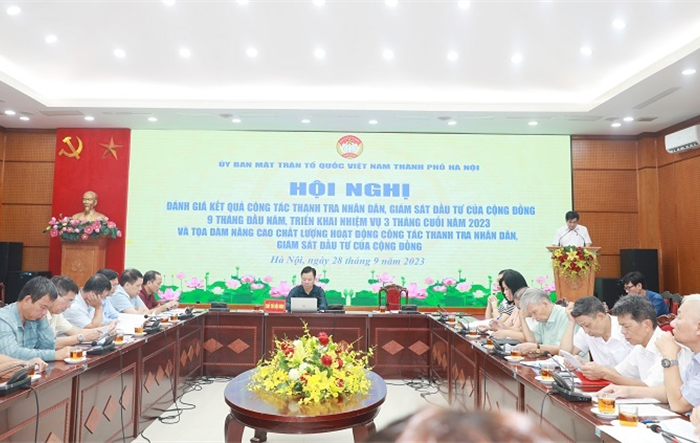 Hội nghị đánh giá kết quả công tác thanh tra nhân dân, giám sát đầu tư cộng đồng 9 tháng đầu năm 2023