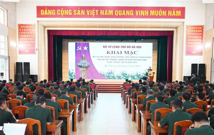 Khai mạc Hội thi Phó Trung đoàn trưởng, Phó Chính ủy Trung đoàn, Phó Chỉ huy trưởng, Chính trị viên phó Ban Chỉ huy Quân sự quận, huyện, thị xã năm 2023