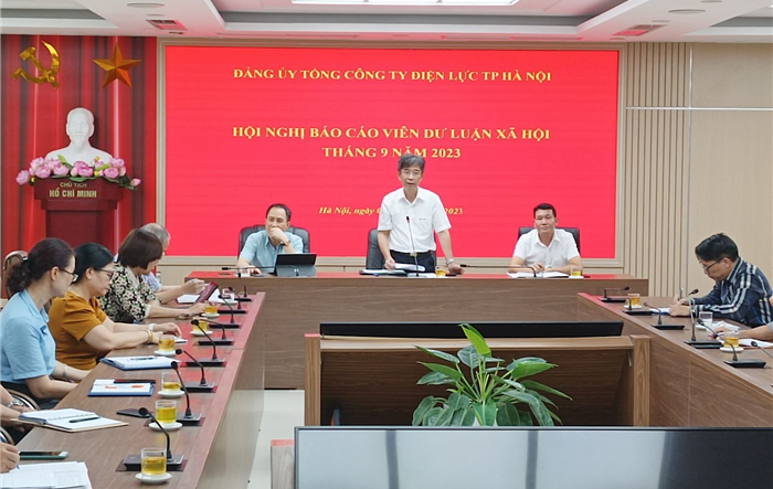 Hội nghị báo cáo viên Tổng công ty điện lực Hà Nội tháng 9-2023