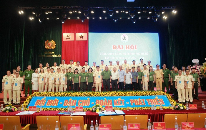 Đại hội Công đoàn Công an thành phố Hà Nội lần thứ III, nhiệm kỳ 2023-2028 thành công tốt đẹp