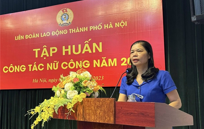 Liên đoàn Lao động thành phố tổ chức tập huấn nghiệp vụ công tác Nữ công cho cán bộ Công đoàn
