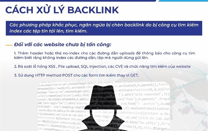 Cảnh báo thủ đoạn tấn công chèn backlink trên các trang thông tin điện tử thuộc các cơ quan Nhà nước