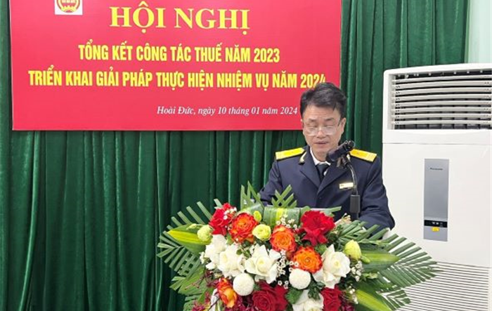 Chi Cục thuế huyện Hoài Đức tổng kết công tác năm 2023 và triển khai nhiệm vụ, công thuế năm 2024