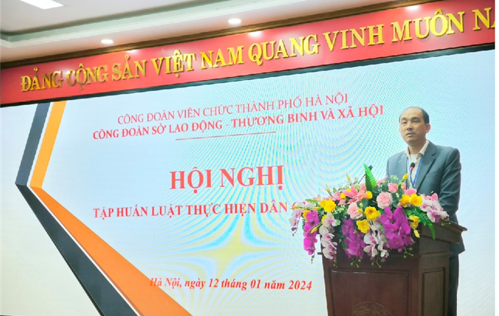 Hội nghị tập huấn Luật Thực hiện dân chủ ở cơ sở