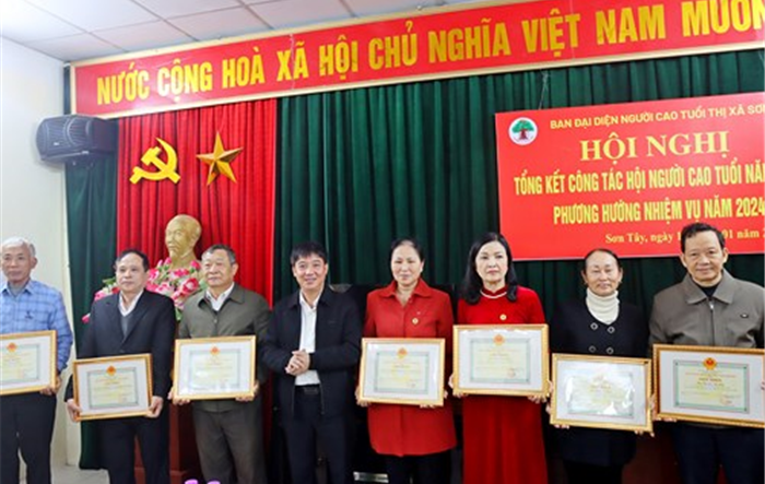 Ban đại diện Hội Người cao tuổi thị xã Sơn Tây triển khai nhiệm vụ năm 2024